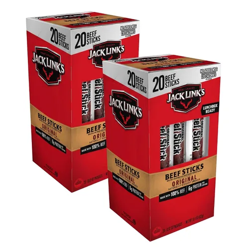 Vista 10 de Jack Link's Palitos de carne seca original - (20 unidades) 0.92 oz
