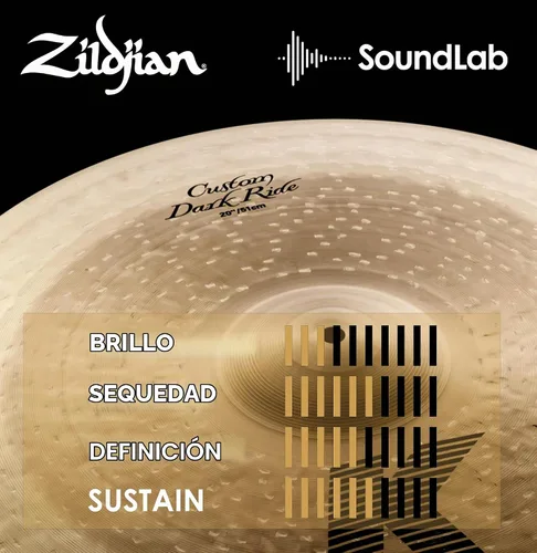Vista 5 de Zildjian K Custom Dark Ride Platillo - 20 pulgadas