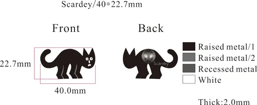 Vista 27 de FCFD Black Cat Enamel Pins Best Cat Brooch and Lapel pins for men and women Black Cat Pins