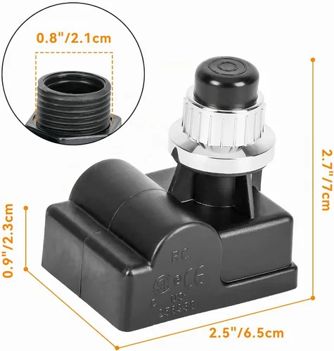 Vista 2 de only fire 14451 Encendedor Universal Eléctrico con Botón Pulsador Plateado de Repuesto para Parrilla de Gas BBQ por Brinkmann, Grillmaster
