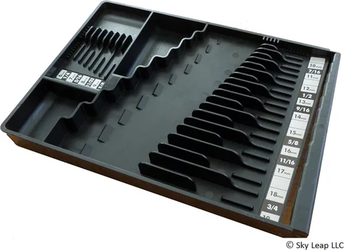 Vista 7 de TOOL SORTER Organizador de llaves (negro), fabricado en Estados Unidos