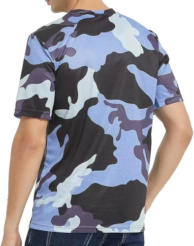 Vista 3 de Wuzfully Camiseta de ciclismo de montaña para hombre, camiseta de motocross, BMX, camisetas de descenso para deportes