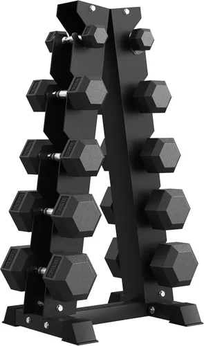 Vista 35 de Hex Dumbbell Sets with Rack, 85-560lb Dumbbell Weight Set & Storage Rack