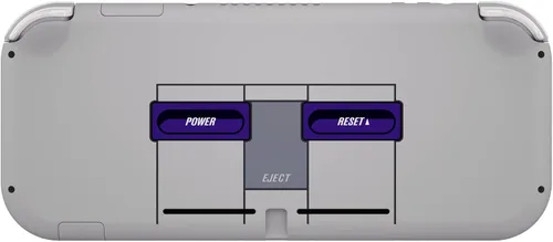 Vista 4 de eXtremeRate Classic SNES Style DIY Replacement Shell for Nintendo Switch Lite, NSL Handheld Controller Housing wScreen Protector, Custom Case Cover