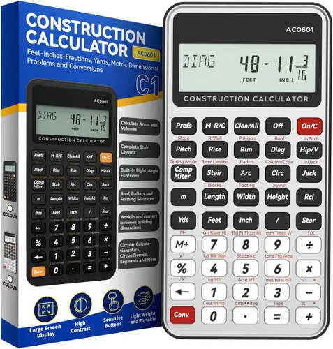 Vista 10 de ROATEE Funda protectora y bloc de notas para calculadora de construcción