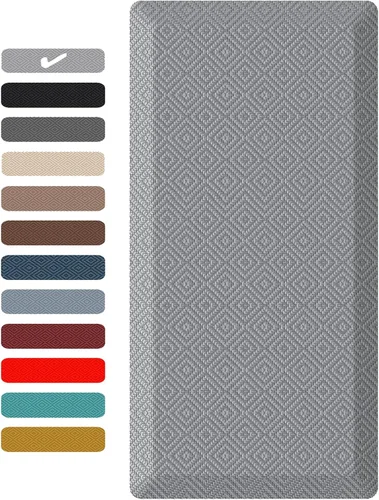 Vista 15 de Ophanie Tapetes de cocina para piso, alfombras de cocina de 3/4 de pulgada de grosor, 20 x 32 pulgadas, tapete acolchado antifatiga para estar