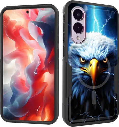 Vista 213 de Funda magnética para Galaxy A16 5G, [compatible con MagSafe] [protección contra caídas de grado militar] Funda resistente a prueba de golpes