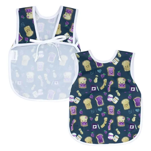 Vista 21 de BapronBaby Galletas y leche Bapron – Babero más seguro sin lazo para el cuello para bebés y niños pequeños – Suave impermeable resistente a