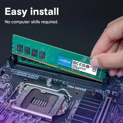 Vista 5 de Crucial 4 GB, DIMM de 288 pines, DDR4 PC4-19200