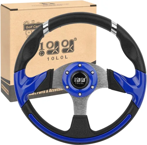 Vista 11 de Adaptador de volante de carrito de golf 10L0L para Club Car DS, negro