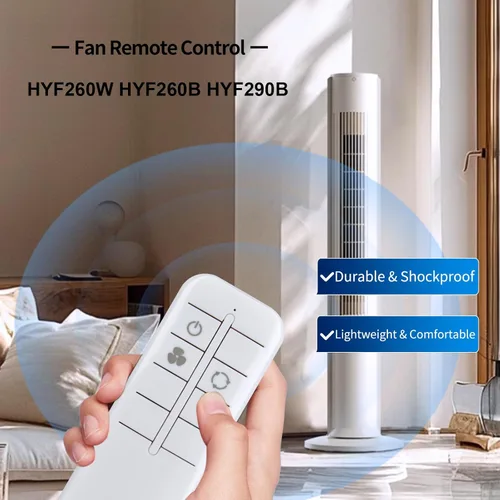 Vista 2 de Nuevo ventilador de repuesto de control remoto para ventilador de torre Honeywell HY260W HYF260W HYF260B HYF290B serie HYF260WCV1 HYF260BV2 HYF260WC