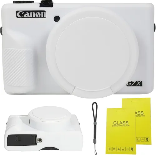 Vista 19 de Funda para cámara digital Canon Powershot G7 X Mark III, funda de silicona suave para cámara réflex digital Canon Powershot G7X Mark III, viene