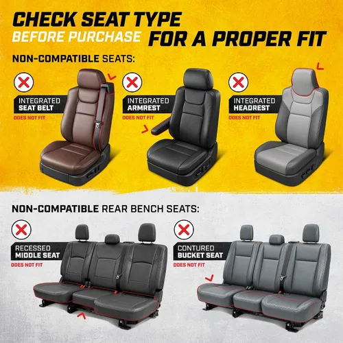 Vista 2 de Cat® MeshFlex Fundas de asiento automotriz para automóviles, camiones y SUV