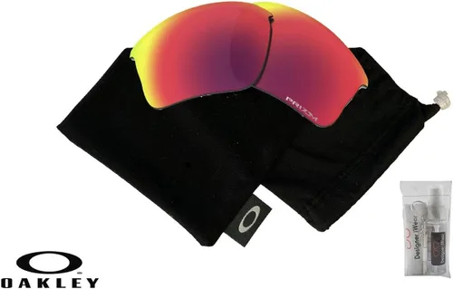 Vista 2 de Oakley Original Flak Jacket XLJ OO9009 Replacement Lenses BUNDLE BagDesigner iWear Care Kit