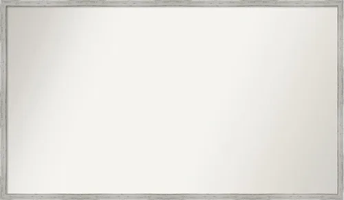 Vista 309 de Amanti Art Espejo de baño blanco para sobre el fregadero, 22 x 45 pulgadas, espejo de tocador rectangular blanco Lucie, marco de madera moderno