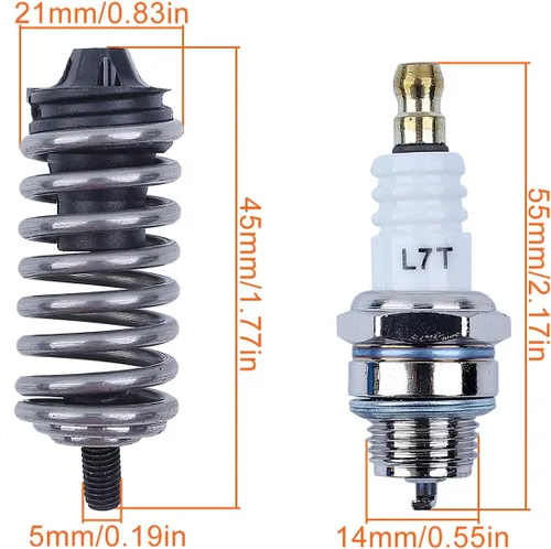 Vista 2 de Kit de pistón de cilindro de 1.732 in, para Husqvarna 340, 345, 350 para motosierra
