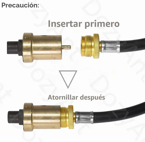 Vista 7 de Adaptador de tanque de propano, reemplazo de manguera para el tanque de gas LP QCC1/tipo1 con certificación CSA, conecta los aparatos de propano a
