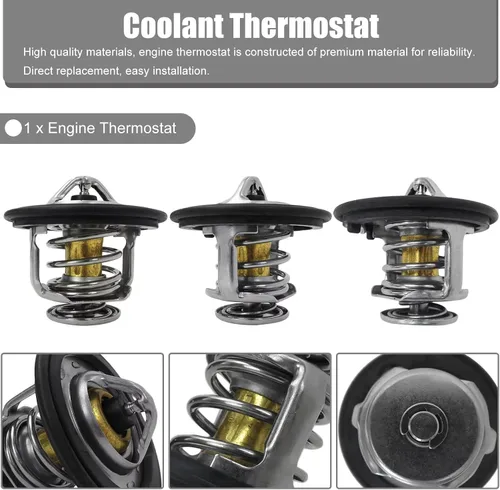 Vista 2 de Engine Thermostat Replacement for 2016-2017 Honda HR-V, Replaces 19301-PAA-306, 19301PAA306, 19301-PLC-315, 19301PLC315, 19301-RNA-315, 19301RNA315