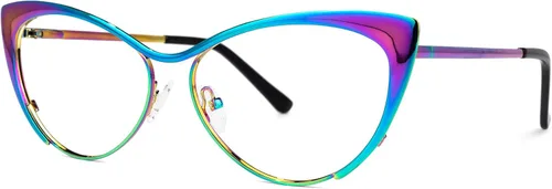 Vista 2 de Zeelool Ellen VFM0176 - Lentes de bloqueo de luz azul de gran tamaño con ojo de gato