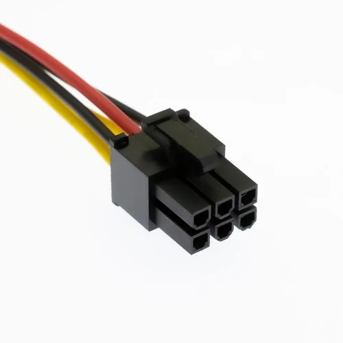 Vista 3 de Paquete de 2 cables de alimentación de 4 pines MOLEX a 6 pines para tarjeta de video GPU, 8.6’’ 22cm