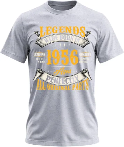 Vista 10 de Camiseta de cumpleaños para hombre, leyendas nacieron en 19XX, camiseta Negro