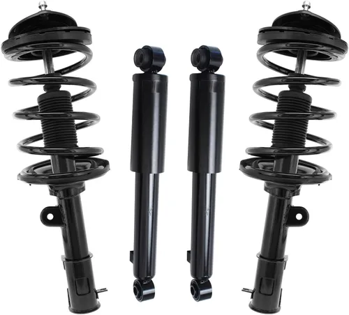 Vista 12 de Detroit Axle - Puntales y Amortiguadores para Chevy Traverse Buick Enclave GMC Acadia Saturn Outlook 2007-2012, 2 puntales delanteros con resorte