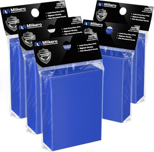 Vista 13 de Mlikero 1200 fundas para tarjetas, fundas para tarjetas mágicas mate, suaves y resistentes al desgarro, aptas para MTG, TCG, CCG (12 colores)