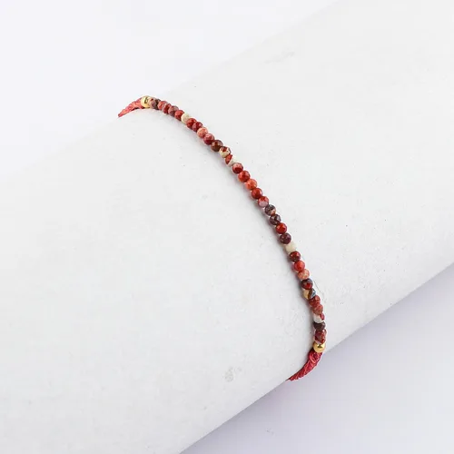 Vista 33 de Thecraftman - Pulsera trenzada de cuentas naturales, cristales energéticos, regalo para ella, pulsera de protección de hilo trenzado de mano