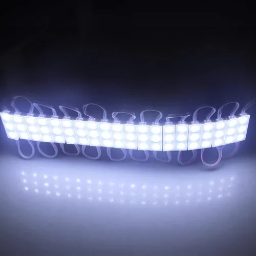 Vista 6 de 200pcs mini 3 LED Sign Storefront Lights Module blanco Super brillante 2835 SMD impermeable para letreros de letras publicitarias con cinta adhesiva