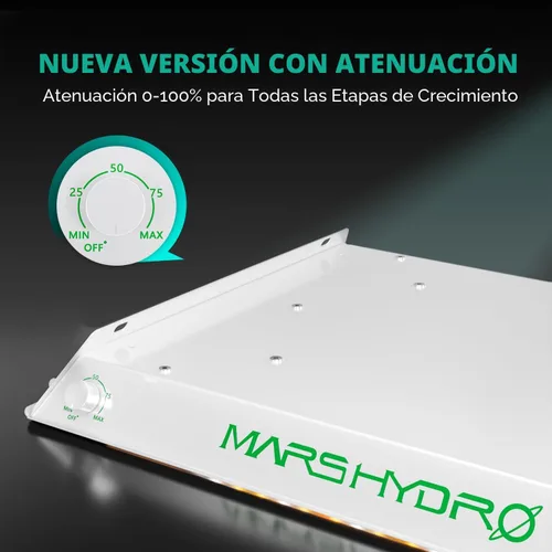 Vista 2 de MARS HYDRO Kit completo de tienda de cultivo de 2 x 2 con ventilador de 10 velocidades, luz LED TS600 de 100 W de espectro completo, 24 x 24 x 55