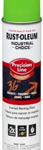Vista 45 de Rust-Oleum 203035-12PK Pintura en aerosol invertida industrial a base de agua, 17 onzas, naranja alerta APWA, paquete de 12 unidades APWA Alerta