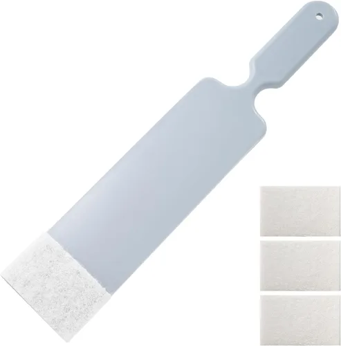 Vista 9 de NEWISHTOOL Excavadora automática de largo alcance, 3 piezas de herramienta de tinte de niveladora y 10 almohadillas de fregado para limpiar ventanas