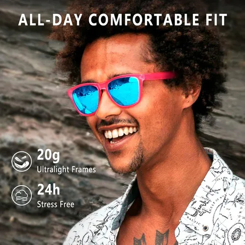 Vista 3 de Sunglasses Running No-Slip No-Bounc for Womens TR90 Grip Coating - TAC UV400 Polarized Protection