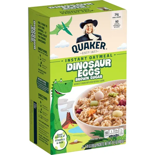 Vista 9 de Quaker Avena instantánea, proteína de azúcar morena de arce, 0.35 onzas de proteína, 12.6 onzas, paquete de 6