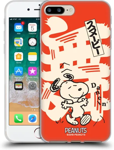 Vista 488 de Carcasa de gel para iPhone 7 Plus/iPhone 8 Plus, diseño de Snoopy Oriental de Peanuts, Badges