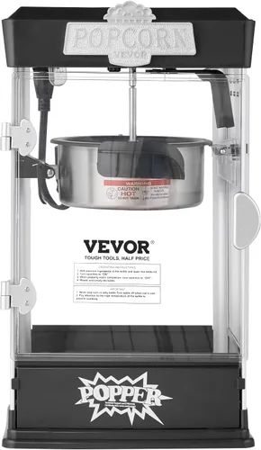 Vista 10 de VEVOR Máquina para hacer palomitas de maíz, máquina procesadora de palomitas de 480 W, hervidor de 4 onzas que hace 1.5 galones por lote, máquina
