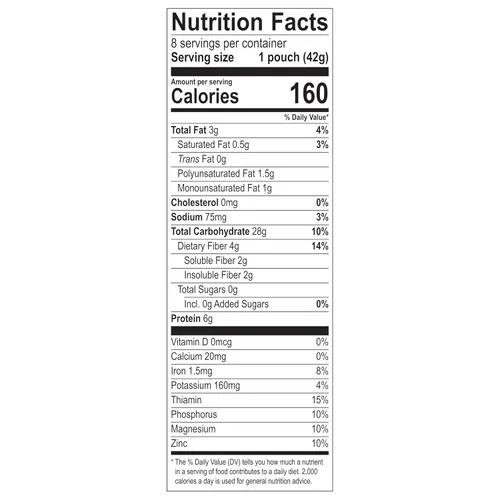 Vista 3 de Better Oats Bare Organic - Paquetes de cereales calientes multigrano, avena instantánea, textura gruesa y abundante, orgánico USDA, caja de 8 bolsas