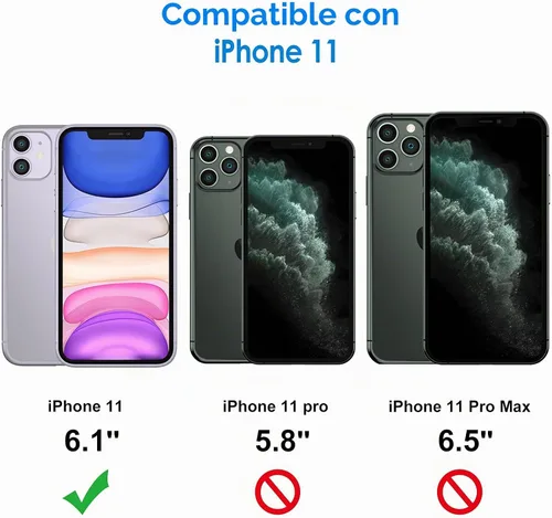 Vista 2 de JETech Protector de pantalla para iPhone 11 de 6.1 pulgadas con protector de lente de cámara, película de vidrio templado, paquete de 2