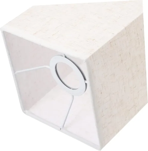 Vista 3 de Pantalla de lino para lámpara colgante de tambor, lámpara blanca, mesita de noche, decoración de tela, pantalla de araña, pantalla para lámparas