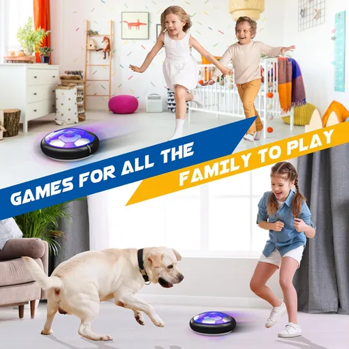 Vista 4 de Pelota de Fútbol Flotante Juguetes para Niños y Niñas de 3 4 5 6 7 8-12 Años, Pelota Flotante Recargable con Luces LED Coloridas y Espuma