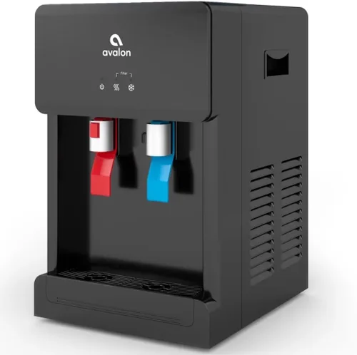 Vista 2 de Avalon B8BLK Dispensador de agua sin botellas y sin contacto de sobremesa - Filtros de agua de 2 etapas y kit de instalación incluido, certificado