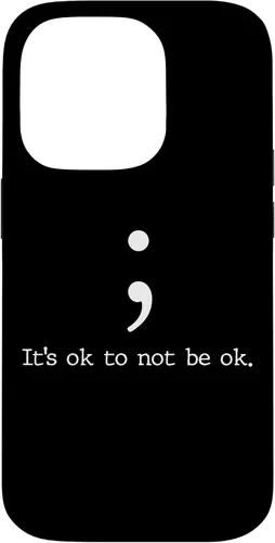 Vista 16 de Mental Health Awareness Shirts Semicolon Quote Gift Case for iPhone 17