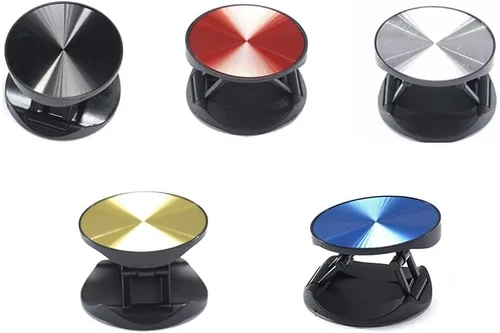 Vista 8 de Soporte de agarre para teléfono de dedo para iPhone y Samsung. Soporte de teléfono para enchufe de teléfono de escritorio (azul)