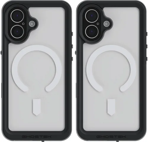Vista 22 de Ghostek NAUTICAL funda delgada para iPhone 14 Plus a prueba de golpes impermeable con protector de pantalla y imán MagSafe con carga inalámbrica