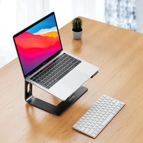 Vista 2 de BESIGN LS03 - Soporte elevador de aluminio para laptop, ergonómico y desmontable, elevador para computadora, compatible con MacBook Air Pro, Dell