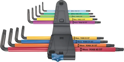 Vista 2 de WERA 05024470001 967/9 TX XL Multicolor HF 1 L-Key Set con función de sujeción, Largo, 9 Piezas