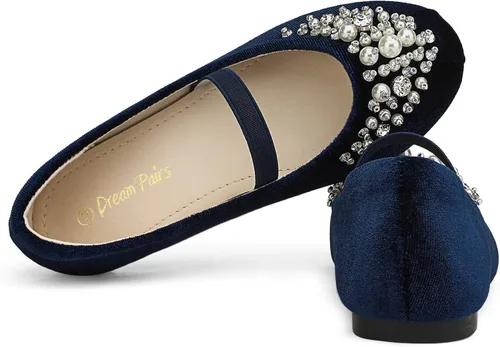 Vista 7 de DREAM PAIRS Mary Jane - Zapatos planos de vestir para niñas