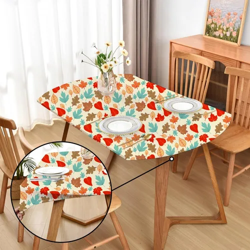 Vista 20 de Mantel ajustado blanco con elástico para mesas plegables de 48x48 pulgadas, manteles lavables y elásticos de elastano para mesas de cartas, manteles