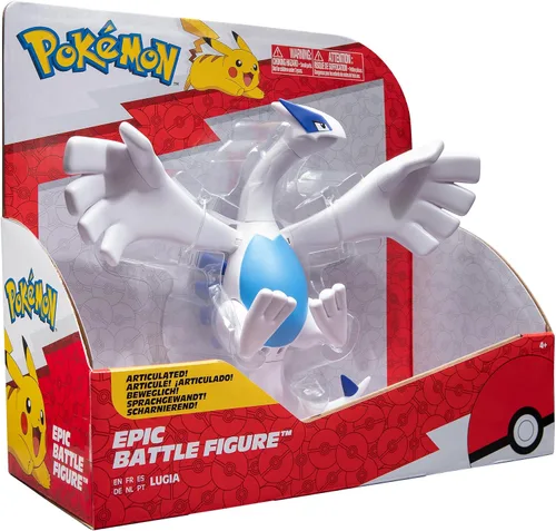 Vista 5 de Pokémon Lugia Figura de Batalla Épica - Figura de Batalla Épica Articulada de 12 Pulgadas con Soporte de Vuelo