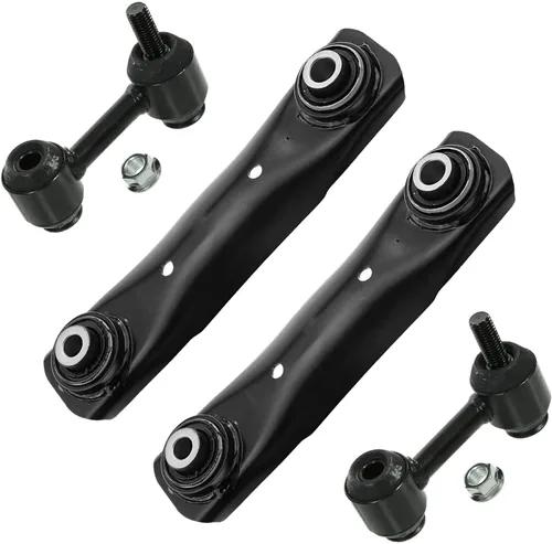 Vista 144 de Detroit Axle - 4 piezas de brazos de control traseros para Ford C-Max, Focus, Mazda 3 5, Volvo C30, C70, S40, V50, 4 brazos de control superiores e